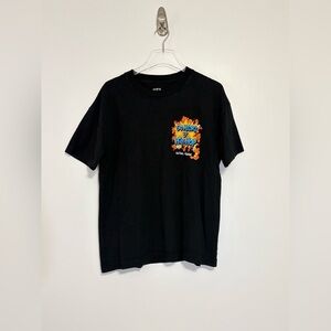 Rock The Bells Men's Black Graphic Tee - 50 Years of Hip Hop Motif